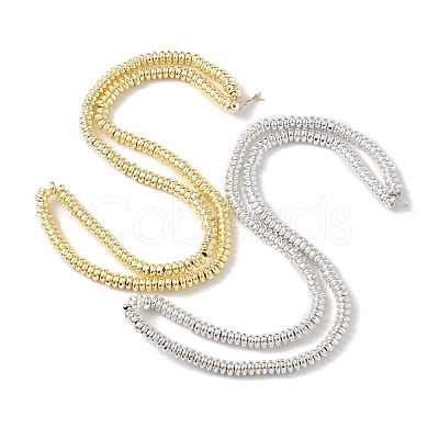 2 Strands 2 Colors Electroplated Non-magnetic Synthetic Hematite Beads Strands G-YW0001-38-1