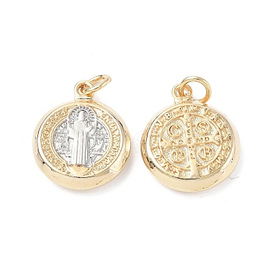 Brass Pendants KK-F845-21G-1