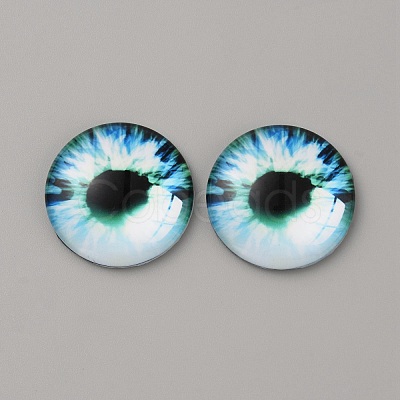 Glass Cabochons GLAA-WH0033-75H-10-1