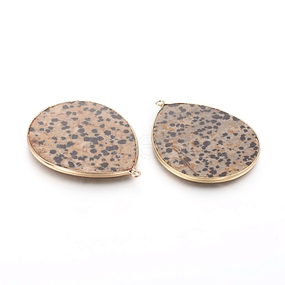 Natural Dalmatian Jasper Pendants G-E526-01J-1