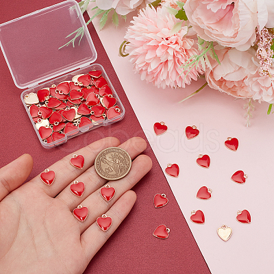 80Pcs Alloy Enamel Charms ENAM-UN0001-11-1