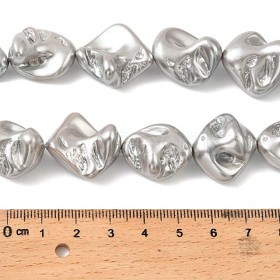 Electroplated Shell Pearl Beads Strands BSHE-A001-01F-1