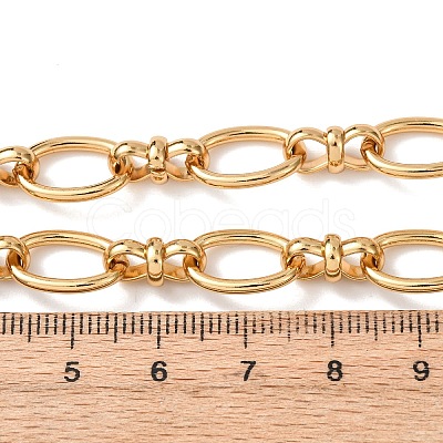 10MM 304 Stainless Steel Oval Link Chain Necklaces for Women X-NJEW-G194-04G-1