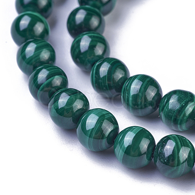 Natural Malachite Beads Strands G-G779-04B-1