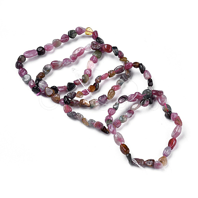 Natural Mixed Gemstone Bead Stretch Bracelets BJEW-K213-M04-1