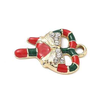 Christmas Themes Alloy Rhinestone Pendants PALLOY-P313-02C-G-1