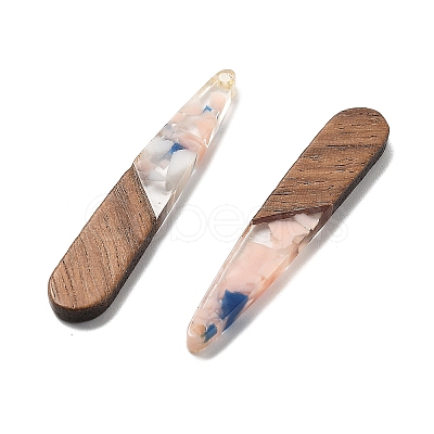 Resin and Walnut Pendants FIND-R051-08C-1