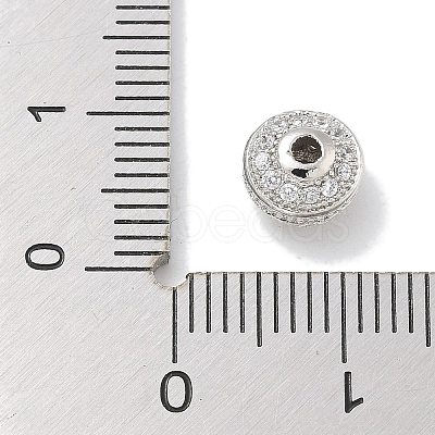 Rack Plating Brass Micro Pave Cubic Zirconia Beads KK-L224-032P-1