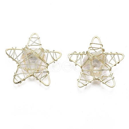 Eco-Friendly Iron Pendants X-IFIN-R245-06-NR-1