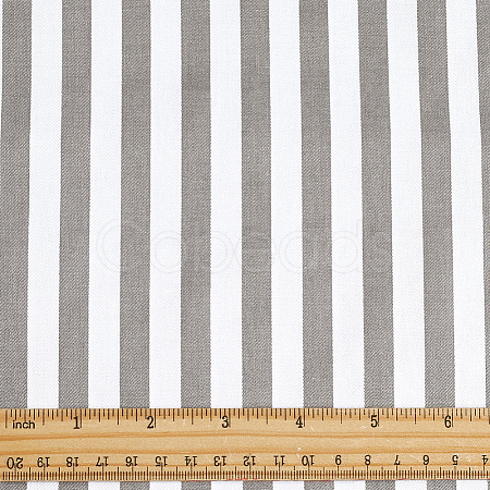 Cotton Fabric with Strip Pattern DIY-PH0037-96E-1