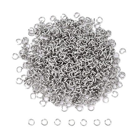 Tarnish Resistant 304 Stainless Steel Open Jump Rings STAS-E011-4x0.7mm-1