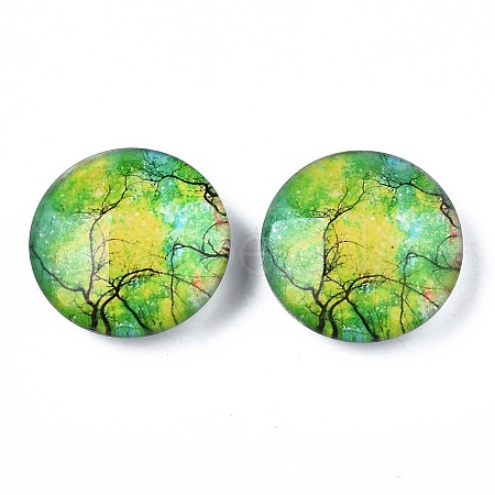 Glass Paper Snap Buttons BUTT-N019-007-C02-1