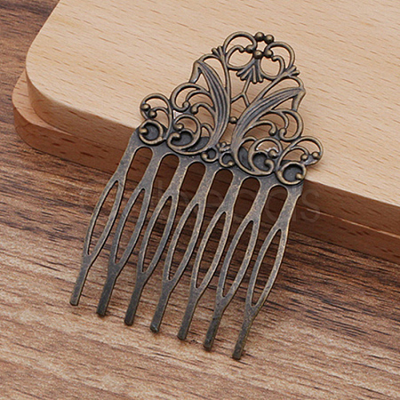 Iron Hair Combs Findings OHAR-PW0001-395AB-1