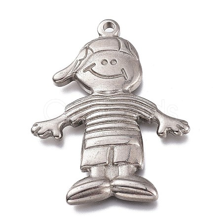 Tarnish Resistant 304 Stainless Steel Pendants STAS-Z007-12-1