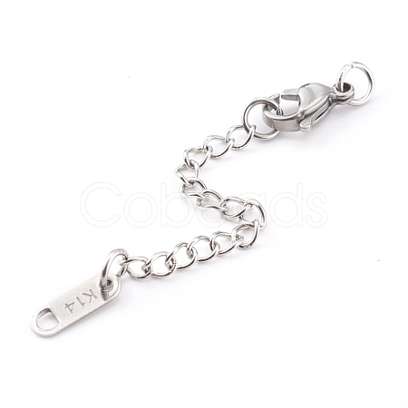 Tarnish Resistant 304 Stainless Steel Chain Extender FIND-JF00088-02-1
