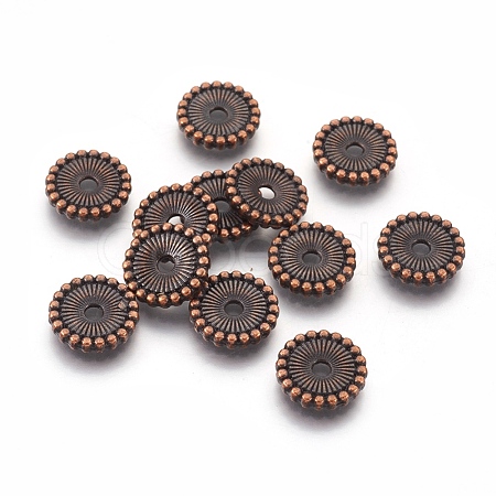 Tibetan Style Spacer Beads TIBE-47916-R-FF-1