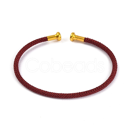 Braided Carbon Steel Wire Bracelet Making MAK-A017-B51-1