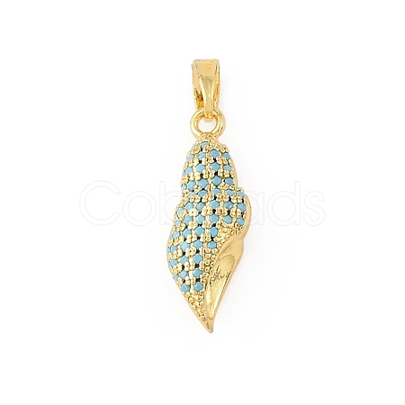 Ocean Brass & Rhinestone Pendants RB-CBA4B36-04G-06-1
