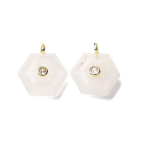 Natural Quartz Crystal Pendants G-P588-02G-11-1
