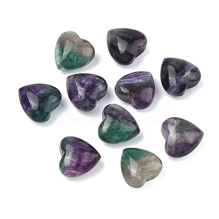 Natural Fluorite Heart Palm Stones G-P609-A03-01-1