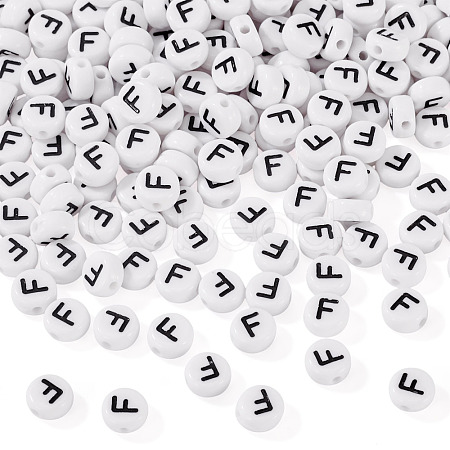 500Pcs Acrylic Beads SACR-TA0001-55F-1