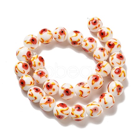 Handmade Lampwork Beads Strands LAMP-G162-08B-04-1