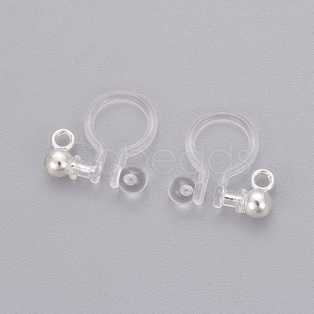 Transparent U Type Painless Prevent Allergy Resin Ear Clip KY-L005-03S-1