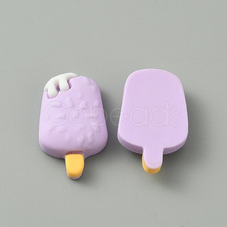 Opaque Resin Imitation Food Cabochons RESI-WH0036-06D-1