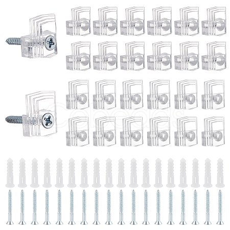 64Sets Plastic Mirror Hanging Kit DIY-CA0003-74-1