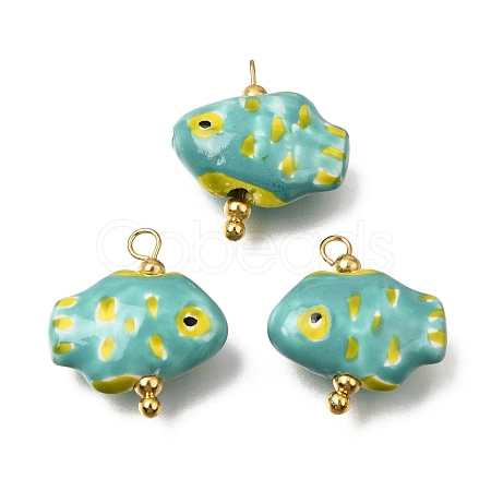 Handmade Porcelain Pendants PR-CBA0027-10G-06-1