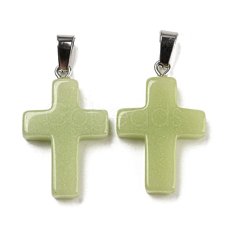 Synthetic Luminous Stone Dyed Pendants G-H308-06P-05-1