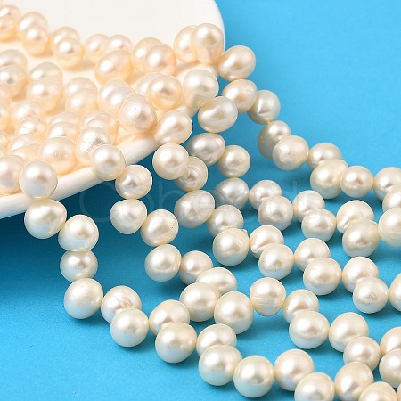 Natural Cultured Freshwater Pearl Beads Strands PEAR-I007-04E-02B-1