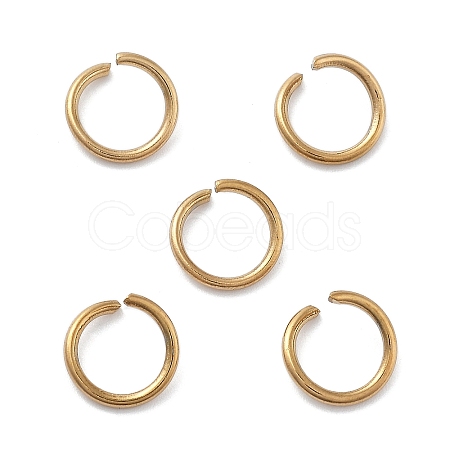 Ion Plating(IP) 304 Stainless Steel Open Jump Rings STAS-M081-01G-03-1