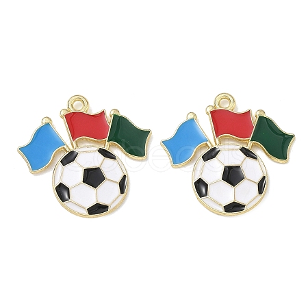 Alloy Enamel Pendants AL-CBAD1A5-01B-G-1