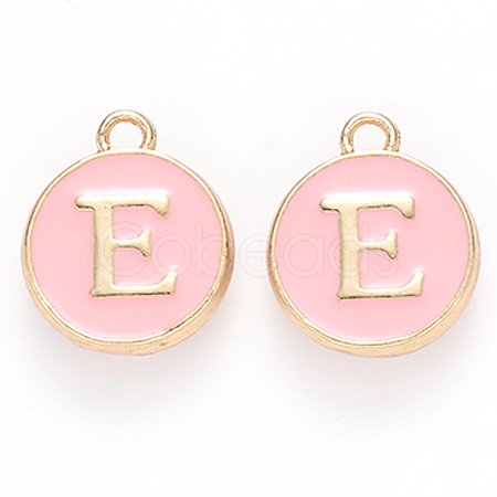 Golden Plated Alloy Enamel Charms X-ENAM-S118-07E-1