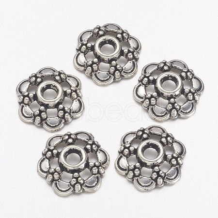 Tibetan Silver Fancy Bead Caps X-AA0502-1