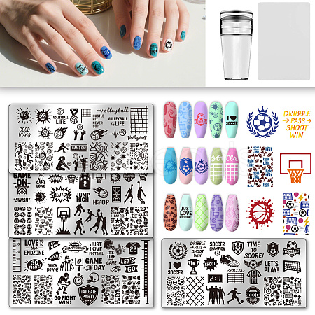 Plastic Nail Art Image Templates AJEW-UN0002-50-1