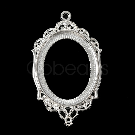 Zinc Alloy Pendant Cabochon Settings FIND-WH050-70S-1