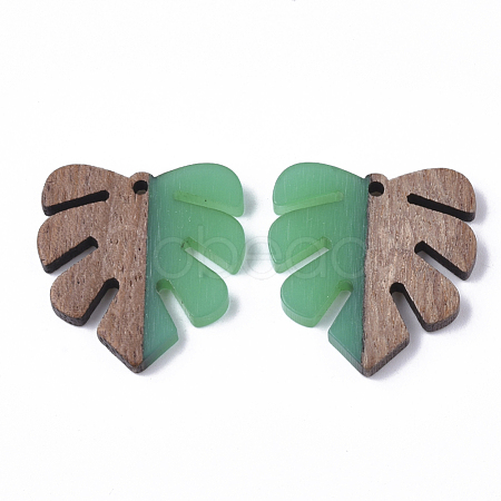 Resin & Walnut Wood Pendants RESI-S358-24A-1