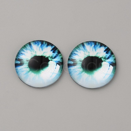 Glass Cabochons GLAA-WH0033-75H-10-1