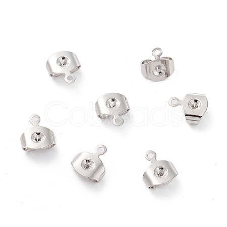 Brass Ear Nuts X-KK-P001-75P-1