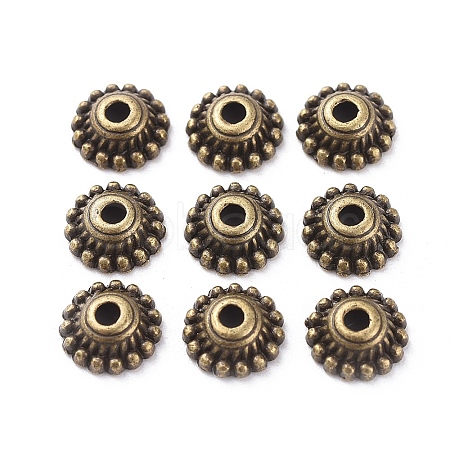 Tibetan Style Alloy Caps LS-X-MLF1235Y-NF-1