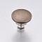 Alloy Button Pins for Jeans, Flat Round, Antique Bronze & Platinum, 17x14mm