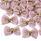 Handmade Woven Costume Accessories, Bowknot & Hair Bows, Flamingo, 35~40x44.5~48x12~14mm