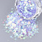 Ornament Accessories, PVC Plastic Paillette/Sequins Beads, No Hole/Undrilled Beads, Mixed Shapes, Lilac, 1~5x1~5x0.1mm