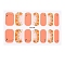 Full Cover Nail Stickers, 3D Nail Decals, Self-Adhesive, with Glass & Rhinestone & Plastic, for Nail Tips Decorations, Dark Salmon, 24x8.5~15mm, 24pcs/sheets