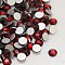 Glass Flat Back Rhinestone, Grade A, Back Plated, Faceted, Half Round, Siam, SS5, 1.7~1.8mm, 1440pcs/bag