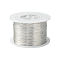 Round Copper Jewelry Wire, Long-Lasting Plated, Silver Color Plated, 24 Gauge, 0.5mm, about 984.25 Feet(300m)/500g