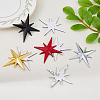 4Pcs 4 Colors 3D Zinc Alloy Car Decoration Stickers STIC-FH0001-13-4