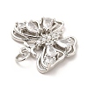 Rack Plating Brass Cubic Zirconia Pendants KK-K270-15P-3